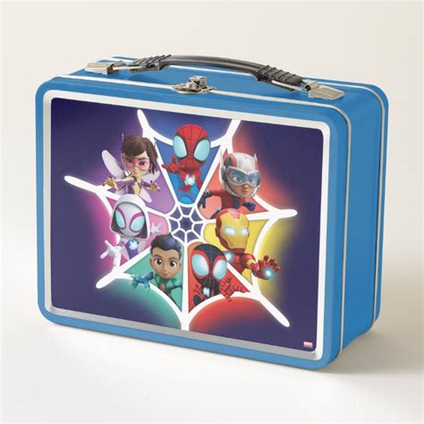 spiderman lunch box metal|spidey and friends lunch box.